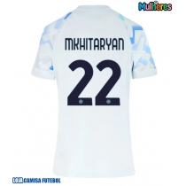 Camisa de Futebol Inter Milan Henrikh Mkhitaryan #22 Equipamento Secundário Mulheres 2025-26 Manga Curta